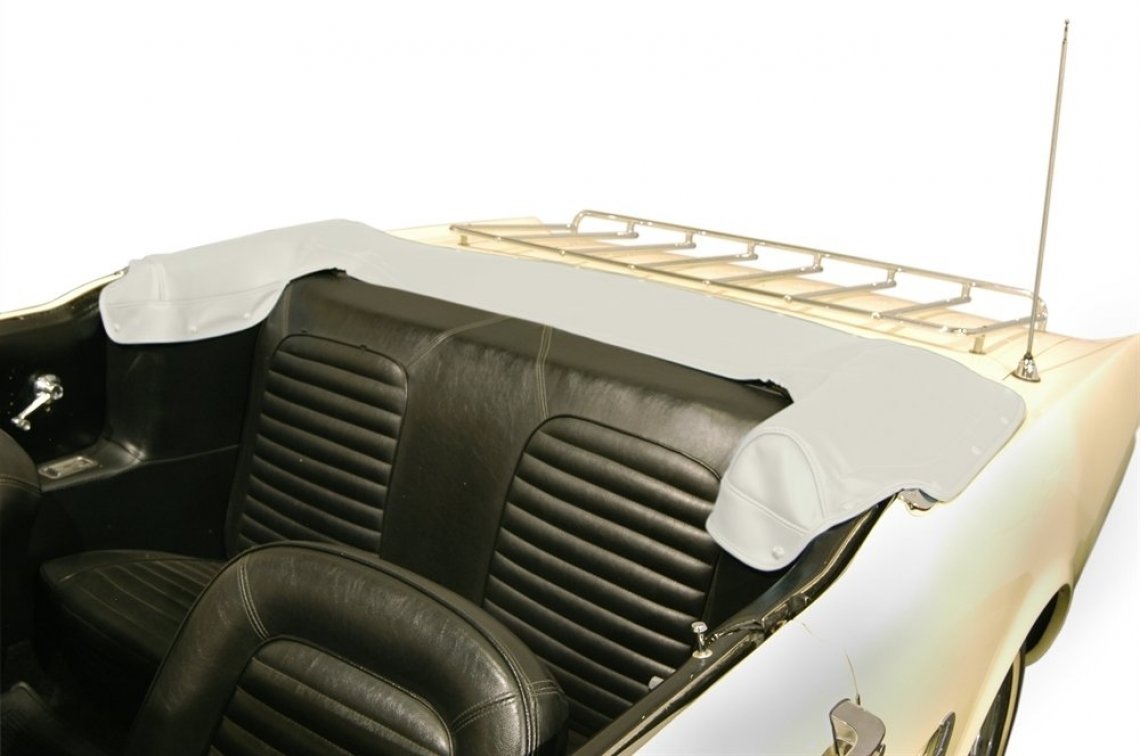 Convertible top cover Ford Mustang 6566, white leather